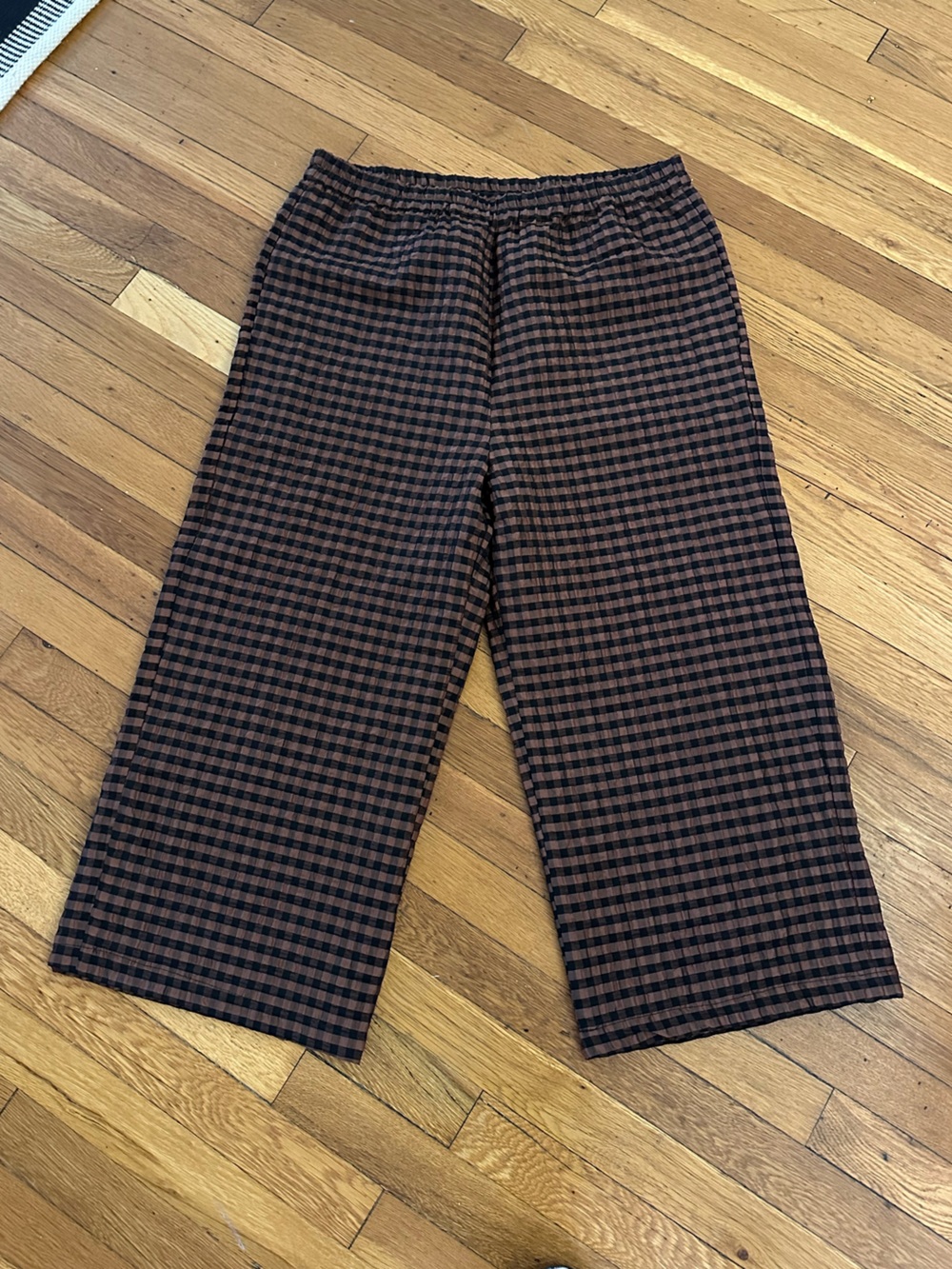 Wray Cinnamon Check Pants - READ DESCRIPTION